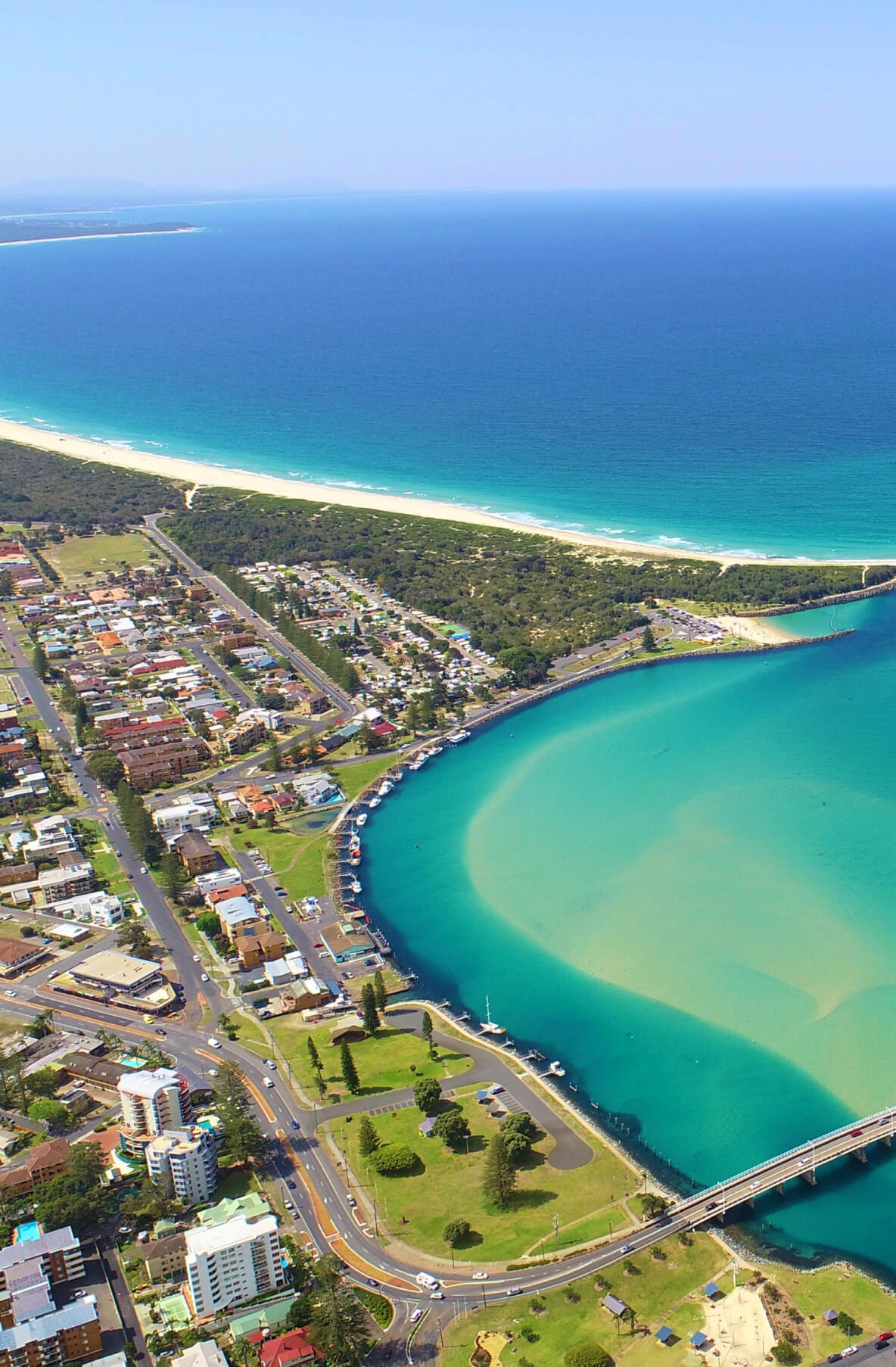 Aerial View of Forster Bay